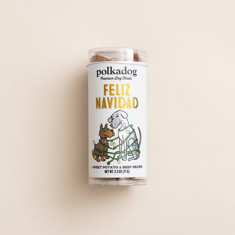 Polkadog - Holiday Mini Tube: Feliz Navidad - Dog Treats