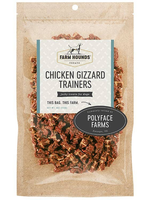 Farm Hounds - Chicken Gizzard Trainer Treats - All-Natural - 4oz