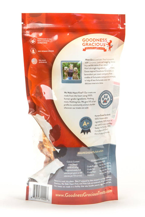 Goodness Gracious - Hula Lula Pork (Human Grade, 1 Ingredient Jerky) - 5oz