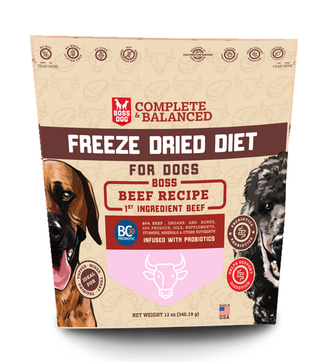 BOSS DOG BRAND, INC. - Boss Dog Freeze Drie Diet - Beef (12oz)