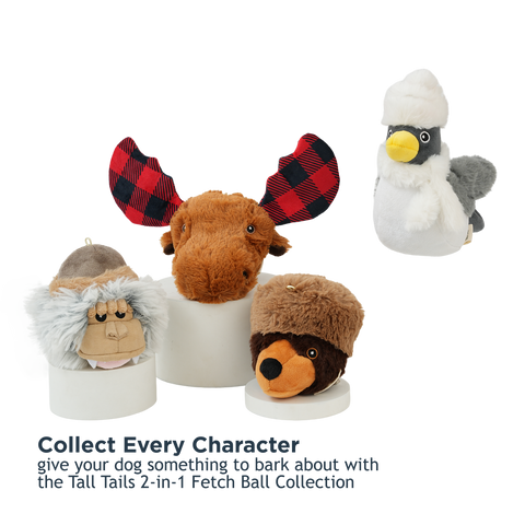 Tall Tails - Tall Tails Snow Bird 2-in-1 Fetch Ball Dog Toy