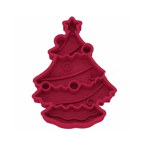 Barks and Brownies - Christmas Tree Slow Feeder - (Red or Green)