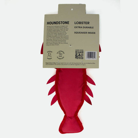 ADC Houndstone & Co. - Houndstone Lobster Dog Toy with Squeaker