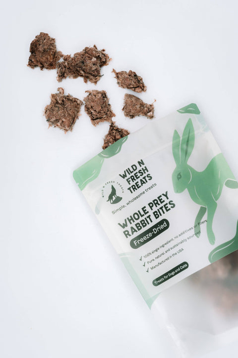 Wild n Fresh Treats - Freeze-Dried Whole Prey Rabbit Bites