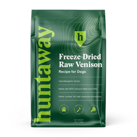 Huntaway - Freeze-Dried Raw Venison Dog Food 3 x 12oz bags