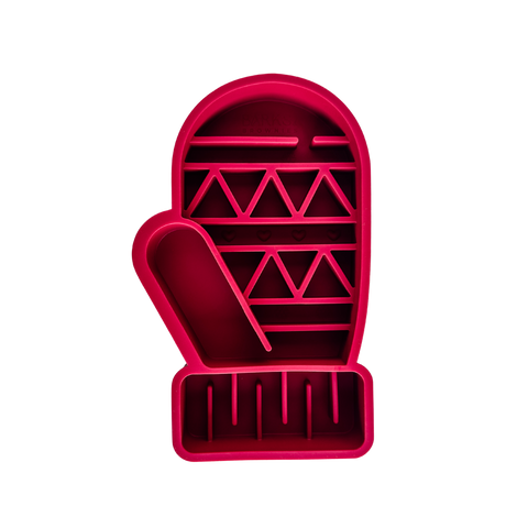 Barks and Brownies - Christmas Slow Feeder Mitten (Red or Green)