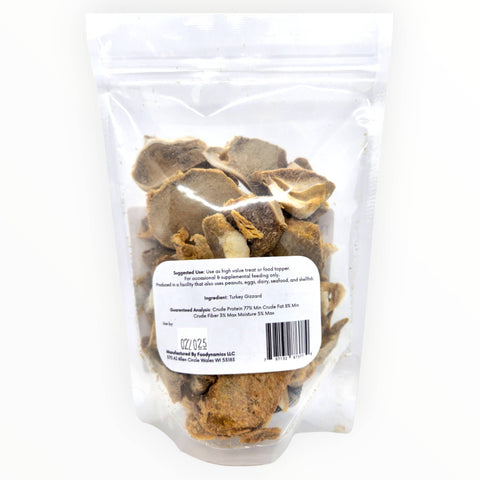 Raw Dog Barkery - Turkey Gizzards Sliced Freeze-Dried
