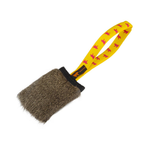 Tug-E-Nuff - Rabbit Fur Squeaker Tug | Responsibly Sourced | Tug-E-Nuff