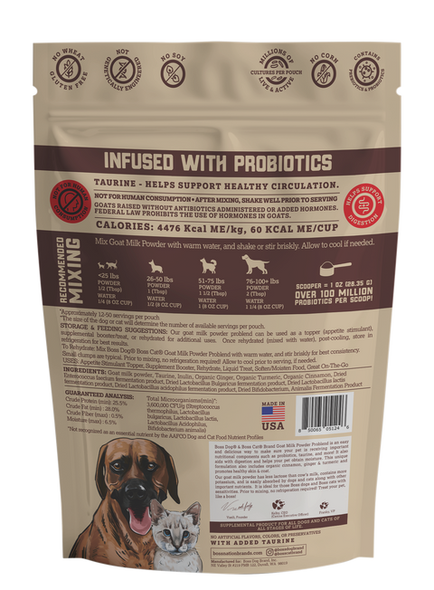 BOSS DOG BRAND, INC. - Goat Milk Powder Problend