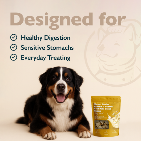 Glacier's Goodies - Goat Milk Dog Treats – Banana & Peanut (7oz) 6pack