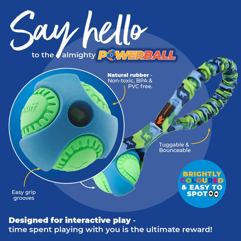 Tug-E-Nuff - Pocket PowerBall Bungee Tug | Fetch Dog Toys | Tug-E-Nuff