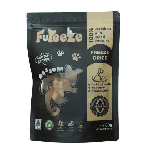 Fureeze - 70g Freeze Dried Diced Possum By Fureeze™