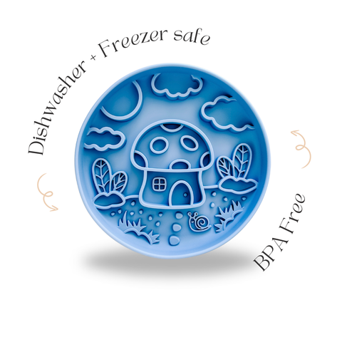 Barks and Brownies - Mushroom Slow Feeder Sky