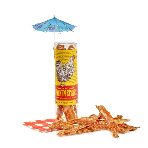 Polkadog - Chicken Strip Jerky - 4oz Tube - Dog Treats