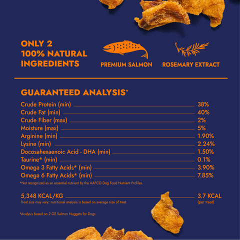 Finfare Pet Foods - 4oz Freeze-Dried Salmon Nuggets for Dogs, 4oz