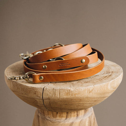 BAND&ROLL - Crossbody Dog Leather Leash. Lasso