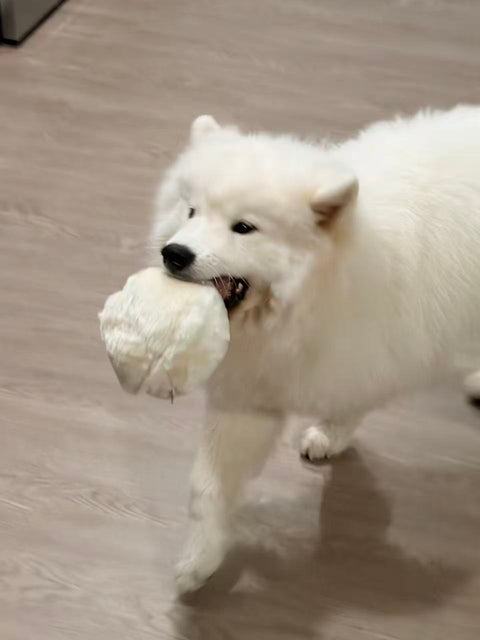 Herders Choice Chews - Furbul   Real Sheep Fur Cuddle Ball for Dogs