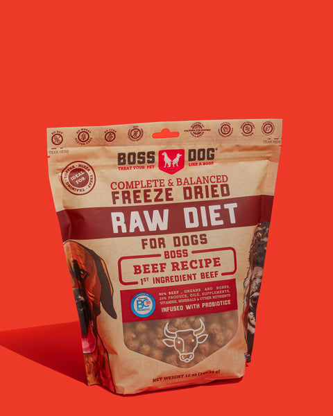 BOSS DOG BRAND, INC. - Boss Dog Freeze Drie Diet - Beef (12oz)