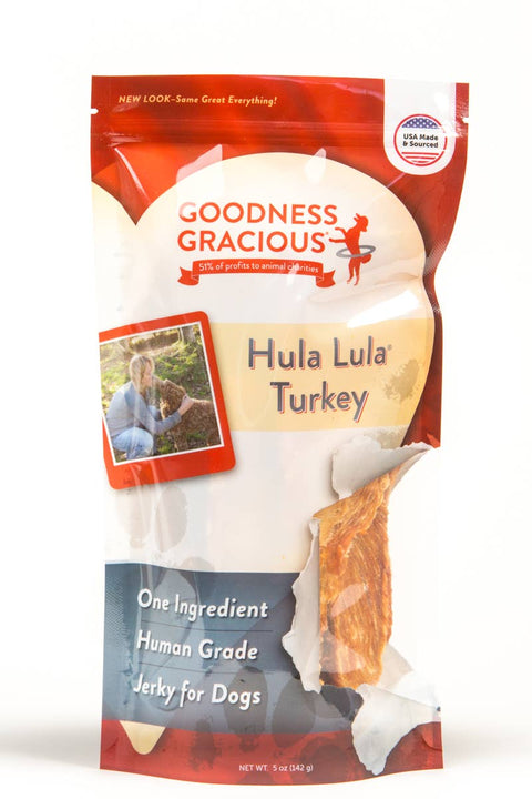 Goodness Gracious - Hula Lula Turkey (Human Grade, 1 Ingredient Jerky) - 5oz