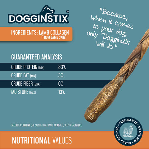 Dogginstix - Lamb Collagen - Barbell