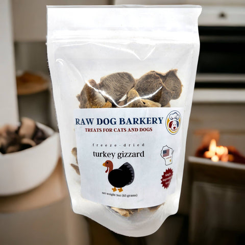 Raw Dog Barkery - Turkey Gizzards Sliced Freeze-Dried