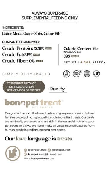 Bonapet Treat - Gator Munch