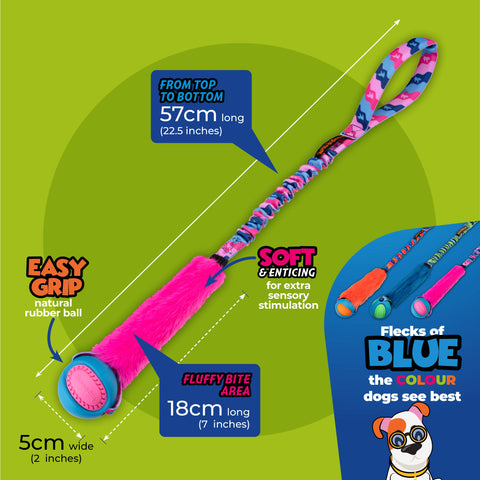 Tug-E-Nuff - Fauxtastic PowerBall Bungee | Strong Dog Toys | Tug-E-Nuff