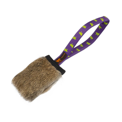 Tug-E-Nuff - Rabbit Fur Squeaker Tug | Responsibly Sourced | Tug-E-Nuff