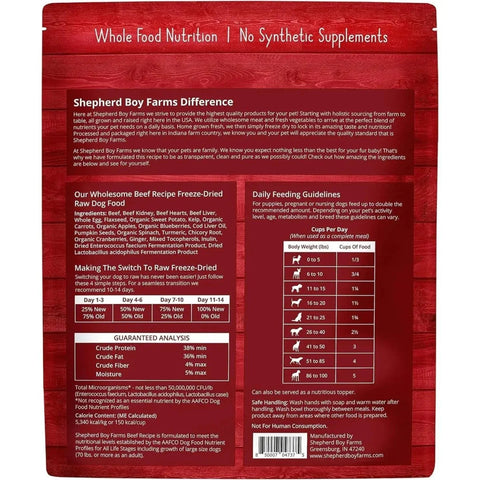 Shepherd Boy Farms Freeze-Dried Recipe Dog Food 14oz