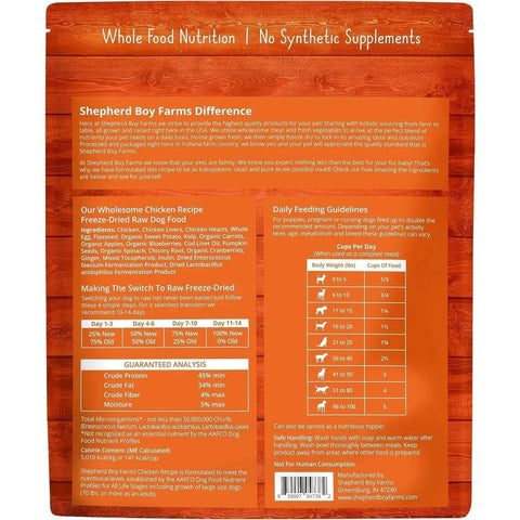 Shepherd Boy Farms Freeze-Dried Recipe Dog Food 14oz